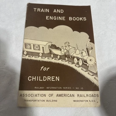 1948 Vintage Train and Engine Books for Children Catalog Info Series No 10 - Image 1 of 3