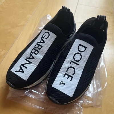 Zapatillas Dolce & Gabbana Tela Sorrento US6 UK5.5 EUR39 24 cm Negro Blanco Logo Foto 1 de 4