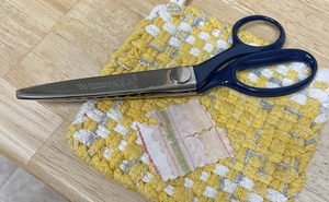 WISS SN7 USA Pinking Shears Scissors Navy Handle - Picture 1 of 5