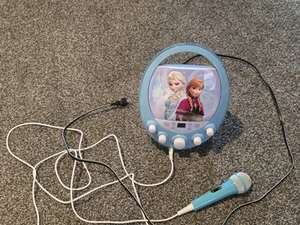 Disney Frozen Lighted Karaoke Machine Portable Tested - Microphone included - Picture 1 of 5