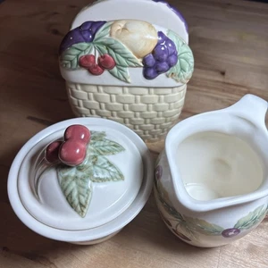 Pfaltzgraff Marmeladenbeere Milchkännchen Zuckerdose mit Deckel Serviettenhalter - Bild 1 von 15