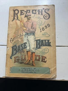 Guía oficial de béisbol de colección de 1899 Reach's - AJ Reach & Co. - Filadelfia - Imagen 1 de 9
