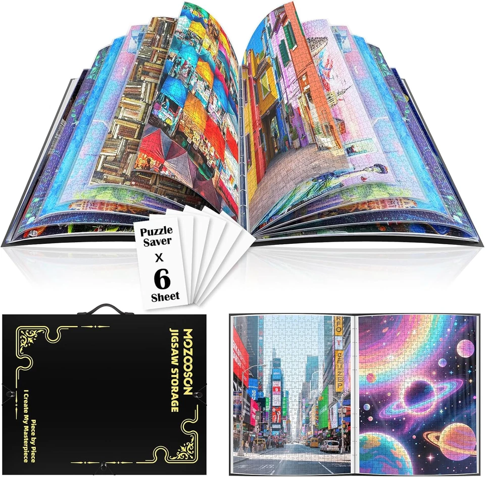 Raccoglitore per Puzzle Da 1000Pz, Puzzle Accessori Con 25 Tasche, Organizzatore - Immagine 1 di 4