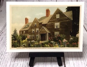 Salem MA House of the Seven Gables Garden View Massachusetts Postcard - Picture 1 of 4