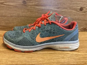 Nike Women's Size 8 Dual Fusion TR Running Shoes Blue Gray & Coral Pink - Picture 1 of 9