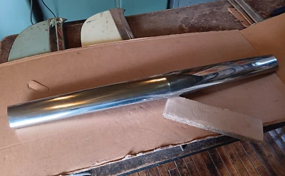 NOS 53 1953 Pontiac stainless hood bar upper grill trim molding front edge lip - Image 1 of 4