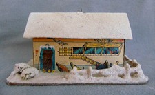 Vintage German Large Christmas Tree/Display Ornament Bird Barn