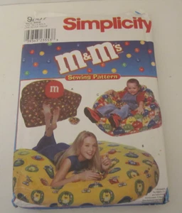 Simplicity 1999 Sewing Pattern #9007 Licensed M&M Beanbag Chair Floor Pillow NEW - Picture 1 of 3