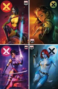 X-Men #1 #2 #3 #4 Shannon Maer Exclusive Trade Variant Set - NM or Better - Picture 1 of 2