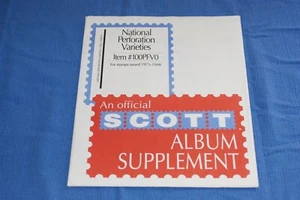 Scott National Perforation Varieties Stamp Pages NOS BlueLakeStamps 100PFV0 - Picture 1 of 1
