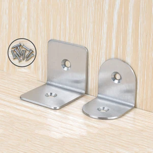 Stainless Steel Corner Braces Brackets Right Angle L Shape Thickening Brackets - Picture 1 of 5