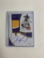 2019 Immaculate Collegiate Naz Reid RPA Rookie Patch On Card Auto RC #/49📈🔥