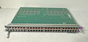 PAIR OF CISCO WS-X4148-RJ45V POE 10/100 48 PORT ETHERNET MODULE. USED - Picture 1 of 5