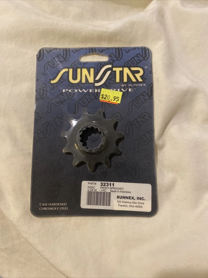 Piñón contraeje delantero de acero Sunstar 32311 - Kawasaki, Suzuki Foto 1 de 1