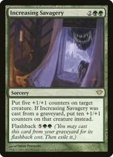 1X Increasing Savagery Dark Ascension EX MTG CARD