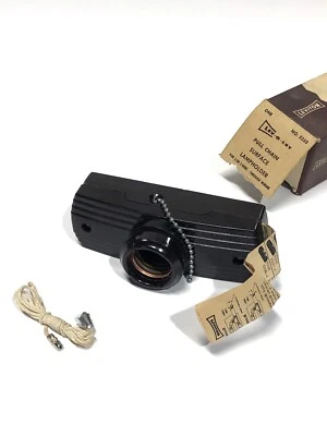 * Portalámparas de techo de pared de baquelita vintage Leviton no. 5235 NOS Foto 1 de 4