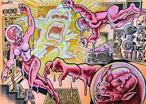 MELTING MAN ** MIKE BENNETT'S ORIGINAL ART (2025) 03/24/25 - Picture 1 of 1