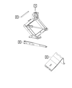 Genuine Mopar Vehicle Lifting Jack Bolt 68158871AC - Picture 1 of 2