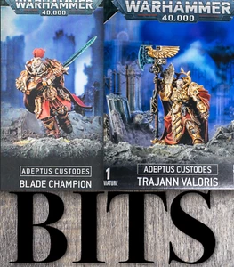 Warhammer 40K Heresy Adeptus Custodes TRAJANN VALORIS & BLADE CHAMPION Bit Bits