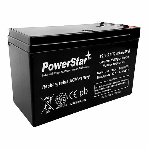 POWERSTAR 9ah 12v Battery - Black