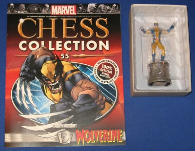 Figura de ajedrez Marvel Wolverine White Knight 2016 colección revista Eaglemoss 55 Foto 1 de 4