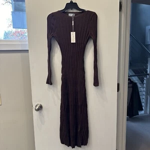 Neu mit Etikett! Petal & Pup LG Jolene Langarm Maxikleid Viskose/Poly WARM 89 $ - Bild 1 von 9