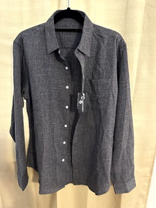 Coofandy Shirt Herren S grau mit Knopfleiste Langarm Mode Erwachsene - Bild 1 von 3