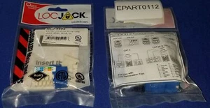 EPART0112 - QUEST NLJ-5502 CAT5E LOCJACK LOCKING KEYSTONE JACK 8P8C BLUE- QTY 1 - Picture 1 of 1