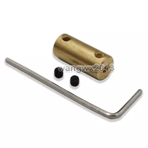 1x 3.17mm-3.17mm Copper Rigid Shaft Coupler Rigid Coupling Motor Shaft Connector - Picture 1 of 7