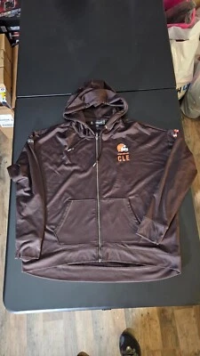 Cleveland Browns Under Armour Combine Authentic Full Zip Hoodie Jacket Womens XL - Image 1 of 4