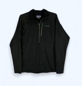 Patagonia Regulator R1 Tech Face 1/4 Zip Base Layer Jacket Black Men’s Large L - Picture 1 of 6