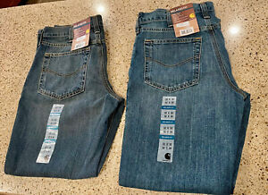 LOT OF 2 CARHARTT JEANS MENS  32x30 HOLTER RELAXED FIT STRAIGHT LEG DURABLE