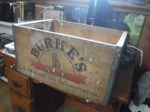 Burkes Ale Long Island City NY Holzkiste - Bild 1 von 17