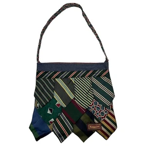 Necktie one-of-a-kind Hand Made Woman HandBag - Picture 1 of 10