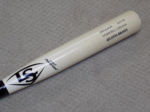Marcell Ozuna H&B Maple Game Bat Atlanta Braves Cardinals Marlins Cover