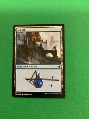 MTG Magic Island 255 Signed F&B Artist Proof x1 Dragons Of Tarkir Paquette - Image 1 of 2