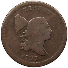 1797 C-2 R-3 Liberty Cap Half Cent Coin 1/2c