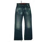 Gabba Unisex Jeans Trousers High Rise Bootcut Flare Destroy W28 L32 Used Look