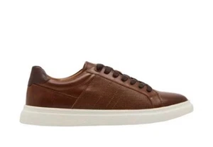STEVE MADDEN Para hombres P-Abeto Tenis de Corte Zapatos Cuero Coñac Talla 10.5 M - Imagen 1 de 6