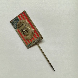 PIN Campaña John F Kennedy JFK c.1960 Insignia Metal Esmaltado Retro EEUU - Imagen 1 de 2