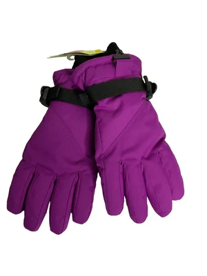 All In Motion Snow Sport Girls Purple Gloves Size 8-14 - Image 1 of 4