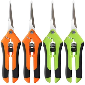 4 Pack Pruning Shears, 6.5 Inch Garden Scissors Gardening Hand Pruning Snips ... - Picture 1 of 8