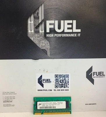 Micron  256mb DDR2 SODIMM ram memory module 4200 -    MT4HTF3264HY-53EB3 - Image 1 of 3