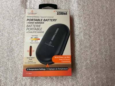 Hotmocs Portable Battery + Hand Warmer Omni-Sided Heat 8 hrs Run Time 3 settings