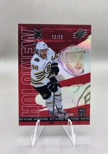 2024-25 UD SPX David Pastrnak Holoview F/X ROSSO /25 - Foto 1 di 3