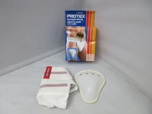 VINTAGE Nuovo 1984 PROTEX Jock Strap Jockstrap Supporto con Coppa Uomo Large - Foto 1 di 17
