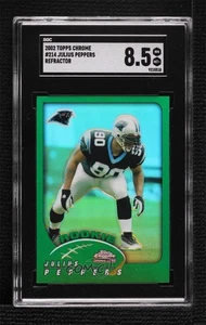 2002 Topps Chrome Rookie rifrattore Julius Peppers #214 SGC 8,5 Rookie RC HOF - Foto 1 di 3