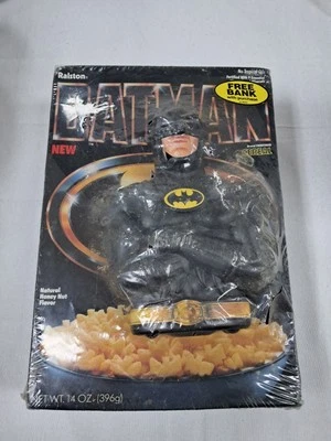 Caja de cereales Batman 1989 sellada de fábrica Ralston con banco VER FOTOS  Foto 1 de 3