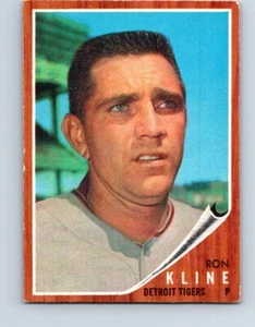 VINTAGE BASEBALL CARD TOPPS 1962 DETROIT TIGERS RON KLINE NO181 - Picture 1 of 2