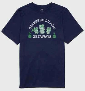 Animal Crossing DESERTED ISLAND GETAWAYS T-Shirt NWT Licensed & Official - Picture 1 of 1